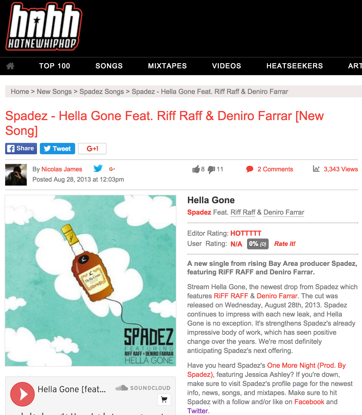"Hella Gone" - HotNewHipHop