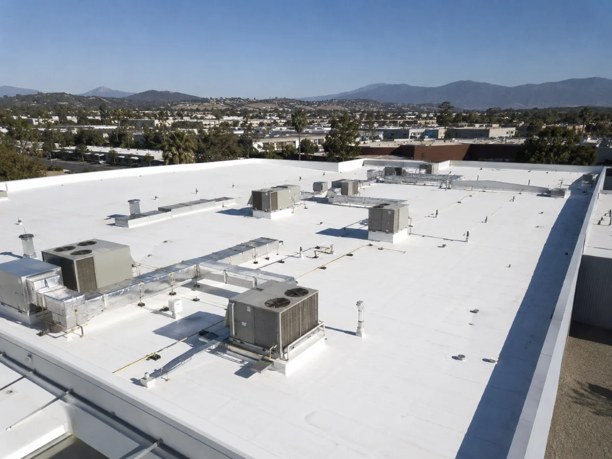 Commercial foam roofing in Mission Viejo, CA