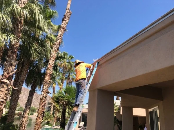 Residential roof edge inspection