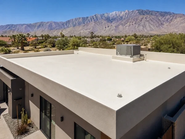 Low Slope foam roof desert.