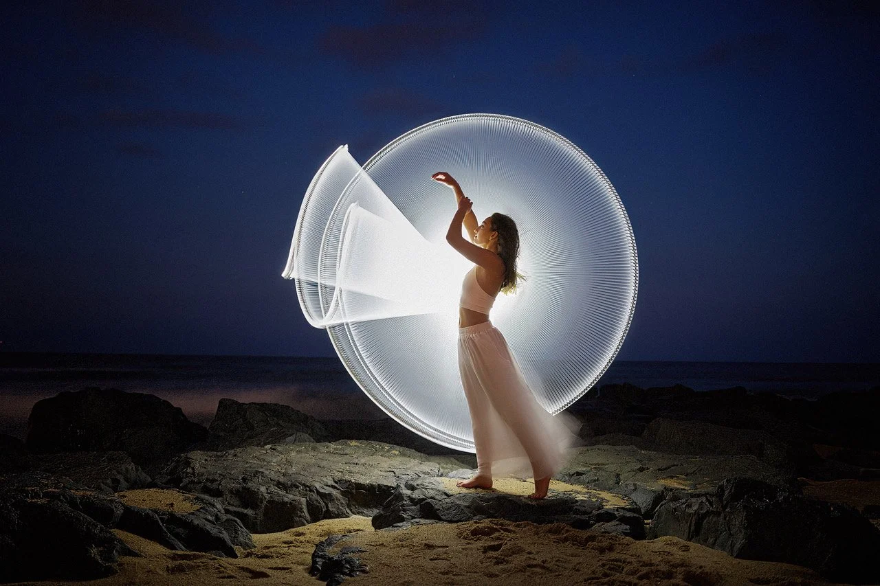 Hannah - light painting