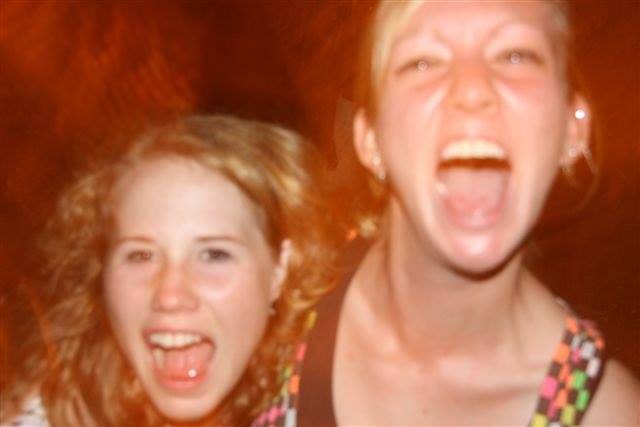 Elin and I playing "There Are No Rules"