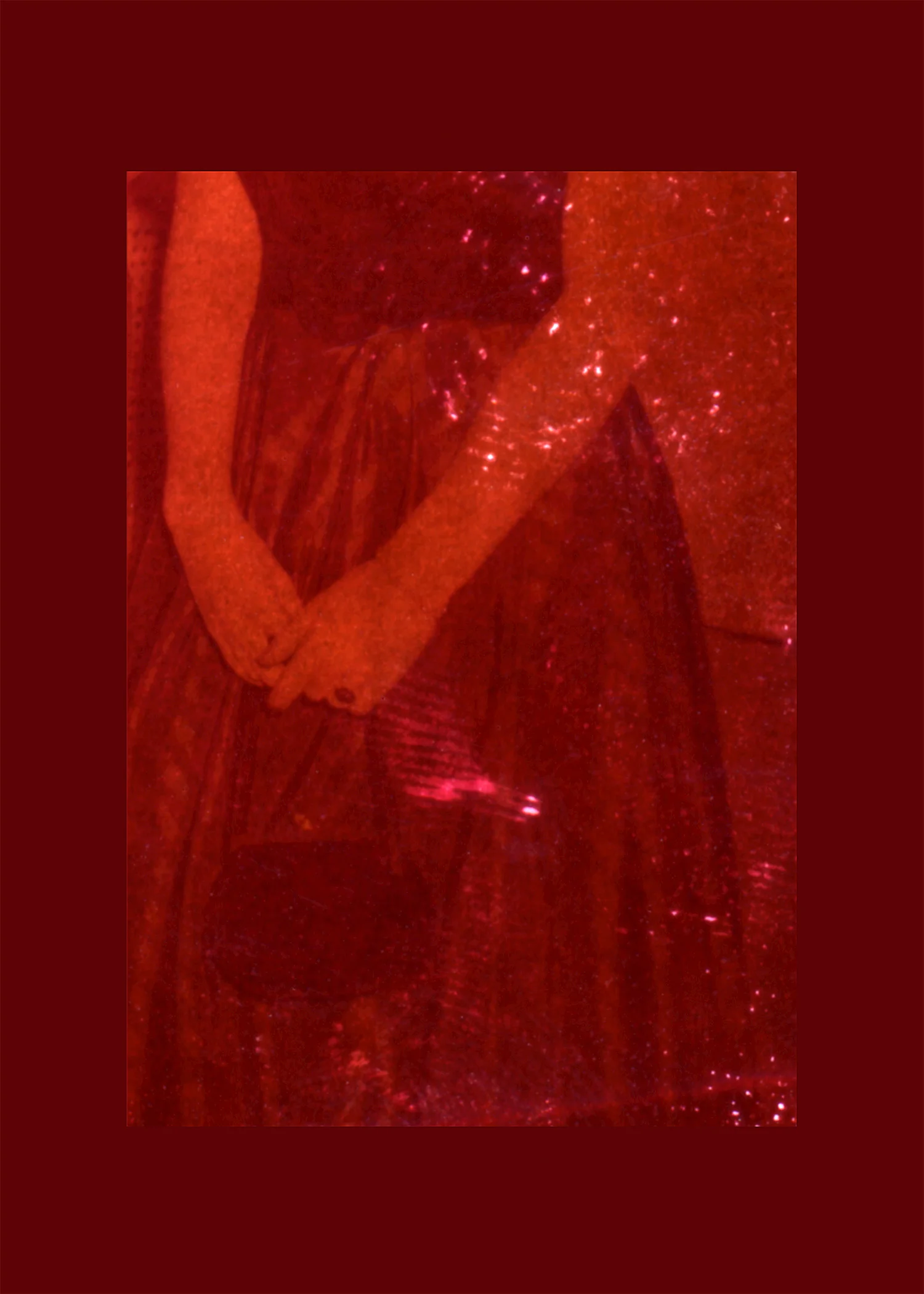 Anonymous (ruby proofs); cadmium red-purple, detail