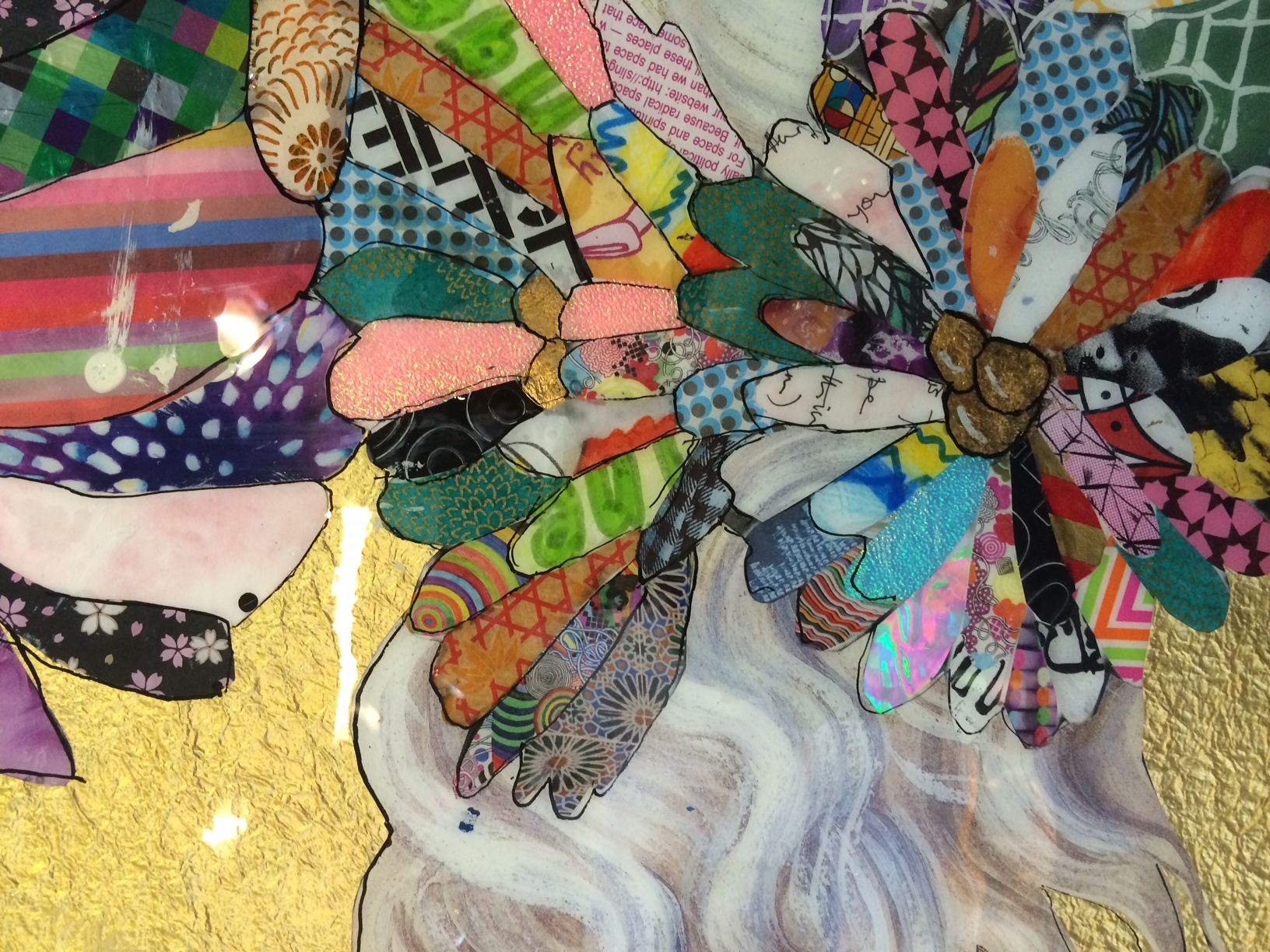 Detail of 'Gold Leaf"
