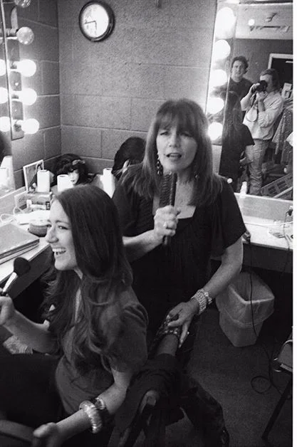 Mom and I singing backstage.jpg