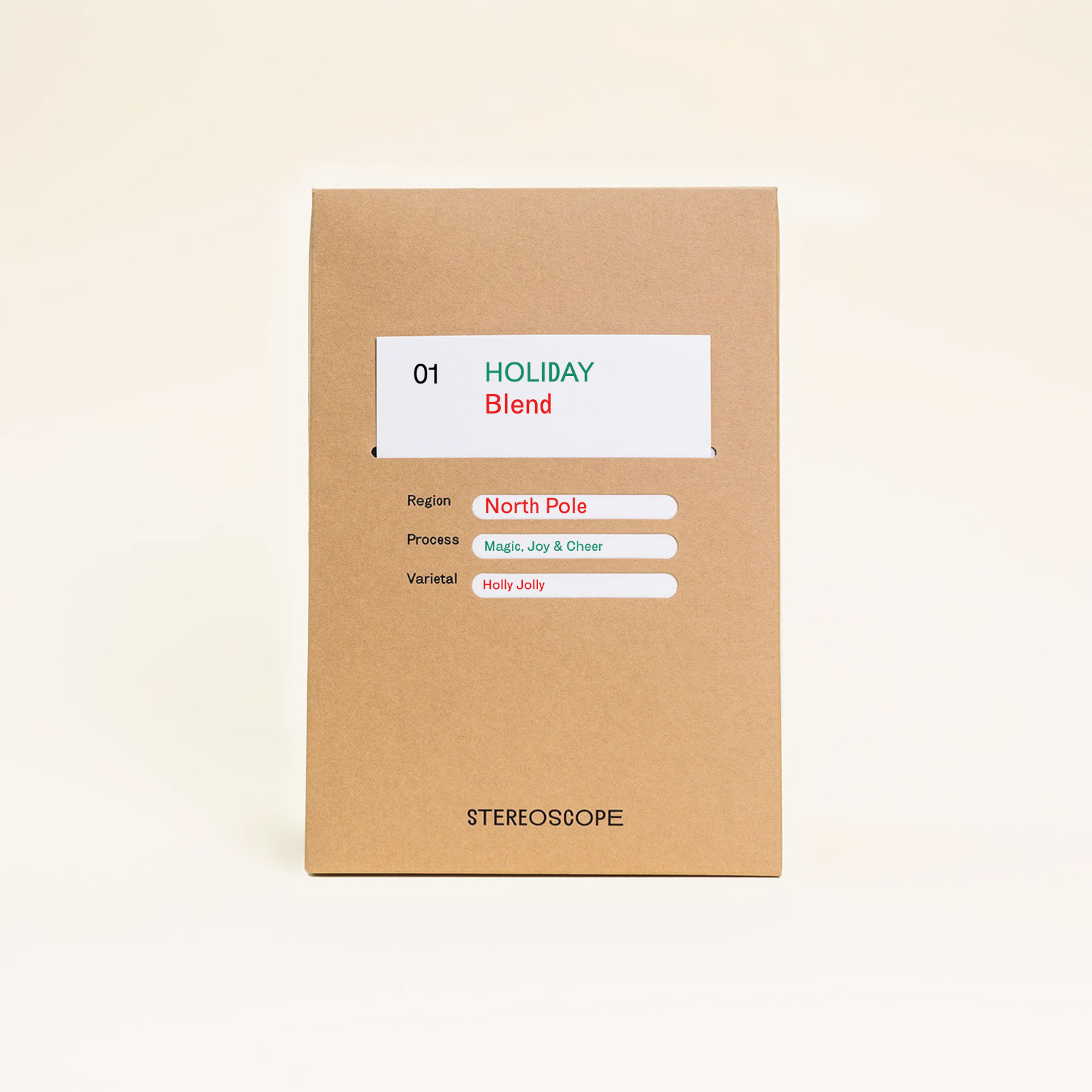 Holiday Blend coffee bag