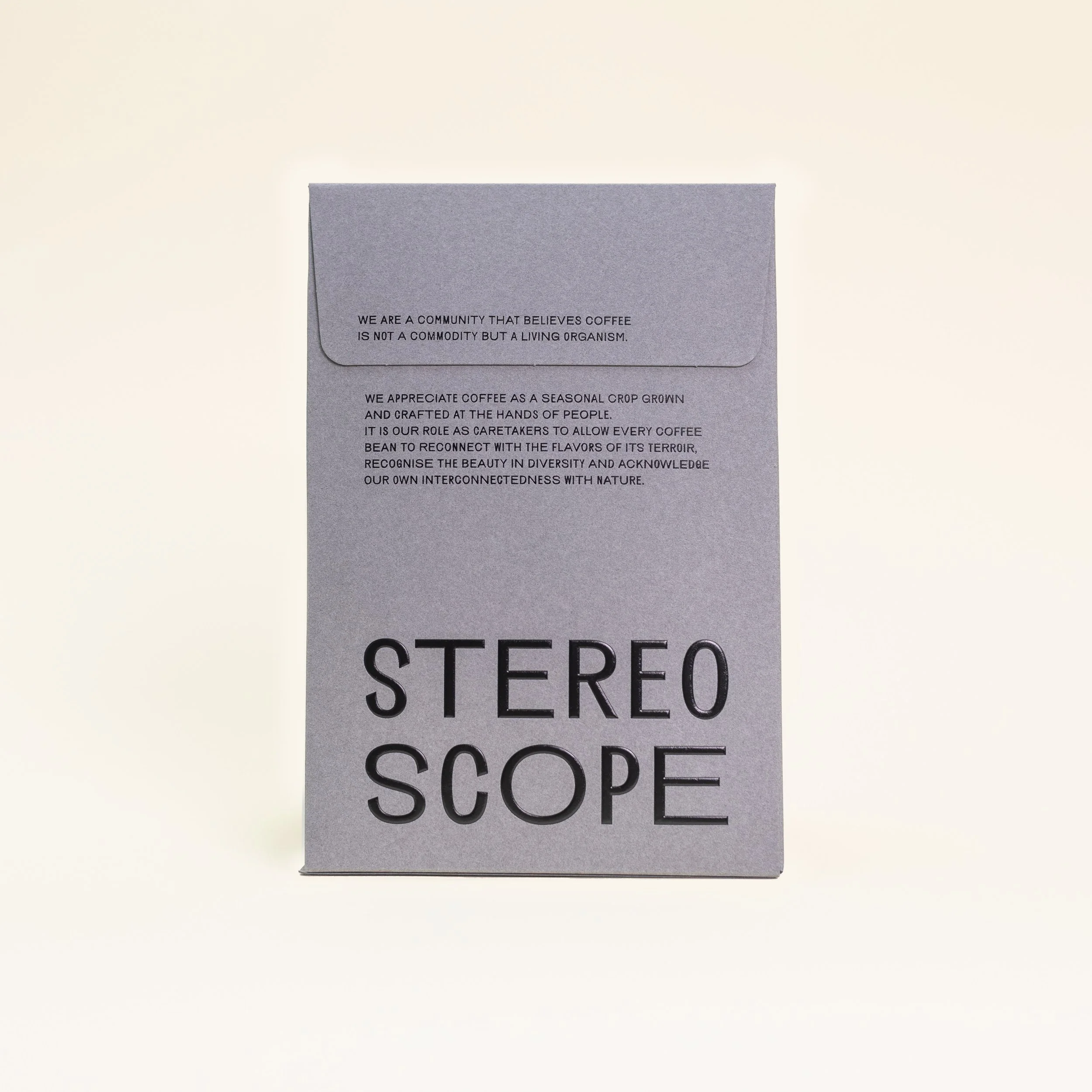 dark gray coffee bag back for PNG Kuta Mill