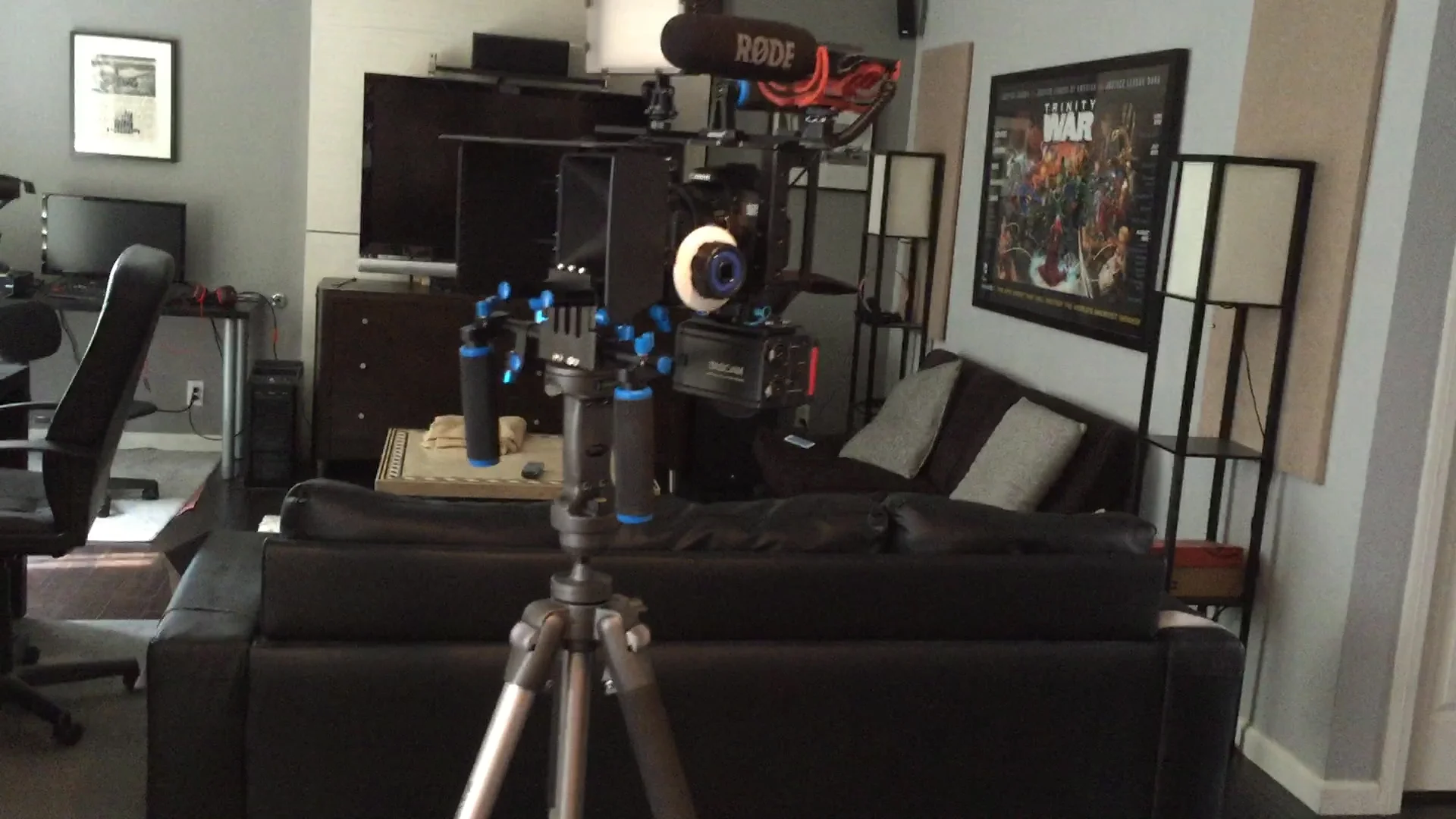 Professional Equipment Pro Environment Private and Professional Atmosphere Canon 70D with 18-35MM Lens Neewar Rig Set Kit shoulder, matte box and follow focus Neewar Aluminum Camera Cage Neewar LED Light Rode Video Shotgun Mic with shock mount Tascam DR 60DK Mk-II Ravelli Professional Tripod and Dolly Ipad Gen 4 with Retina Display