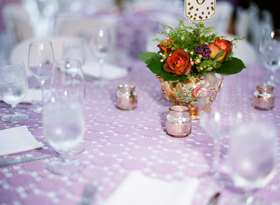 milwaukee art museum wedding purple reception