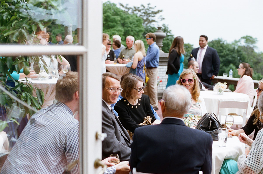 outdoor cocktail hour at villa terrace in milwaukee, wi