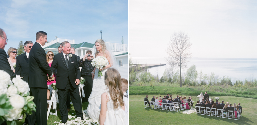 horseshoe bay beach club wedding ceremony