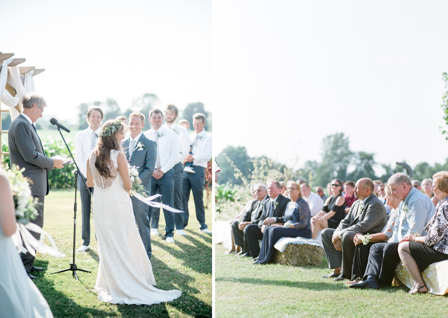 bennet barn wedding outdoor ceremony