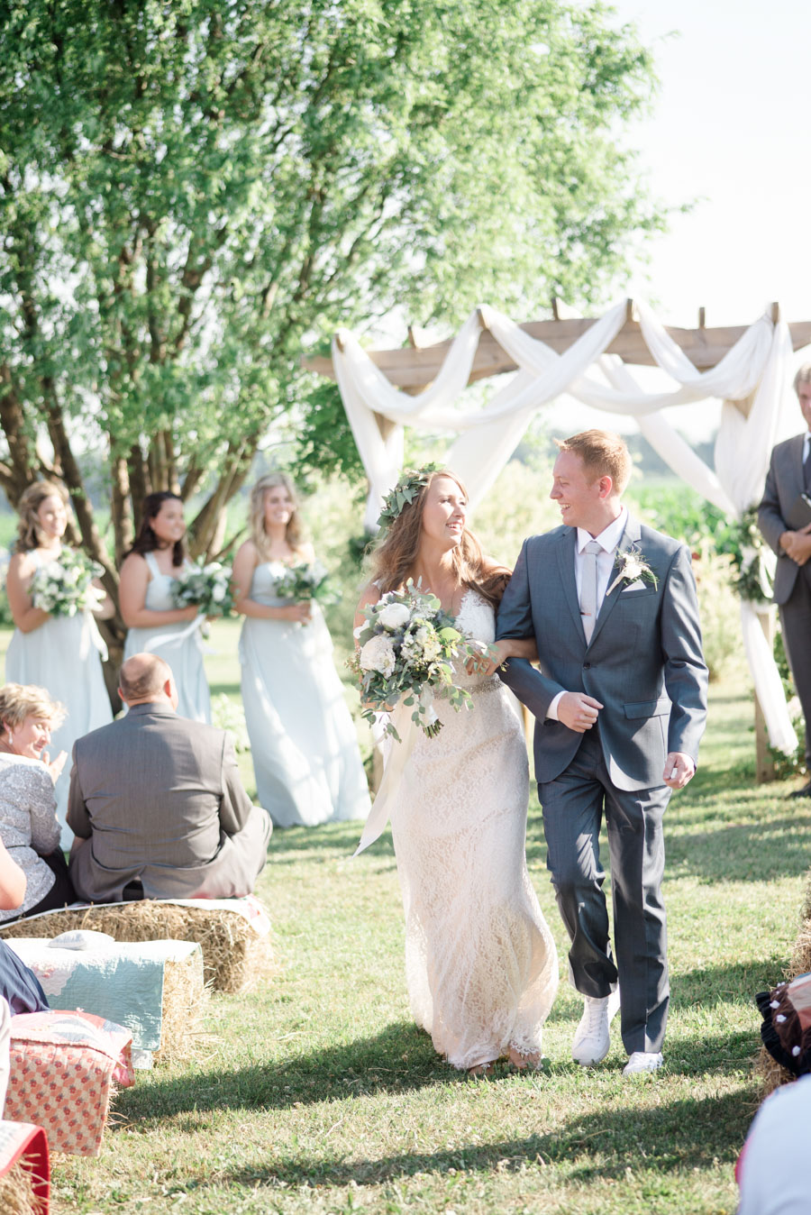 bennet barn wedding outdoor ceremony