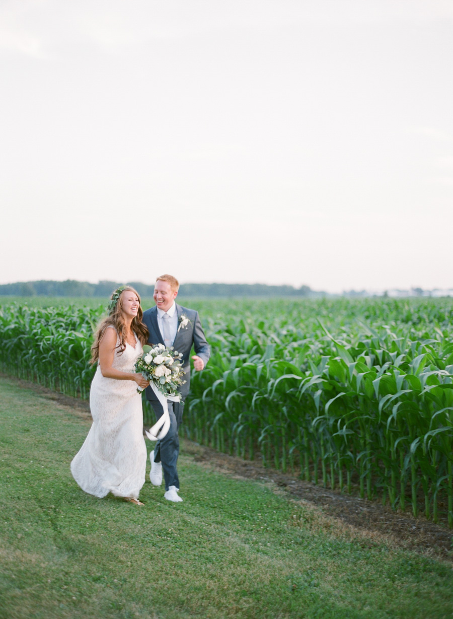 bennet barn wedding sunset portraits