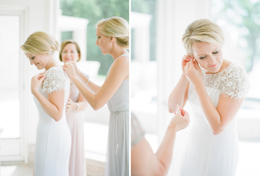 oneida country club wedding getting ready