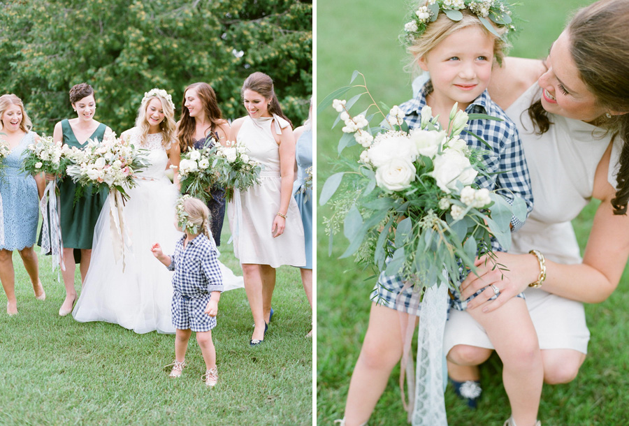 Door county weddings bridal party portraits