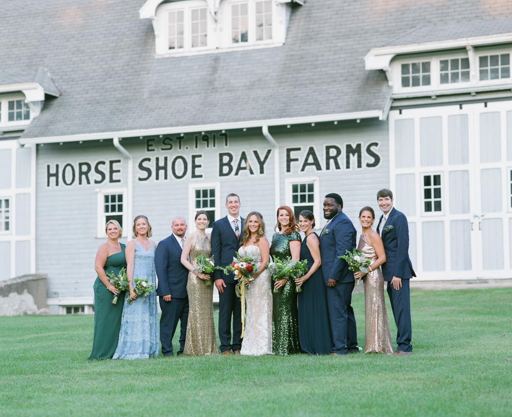 horseshoe bay farms wedding portraits by the barns in door county