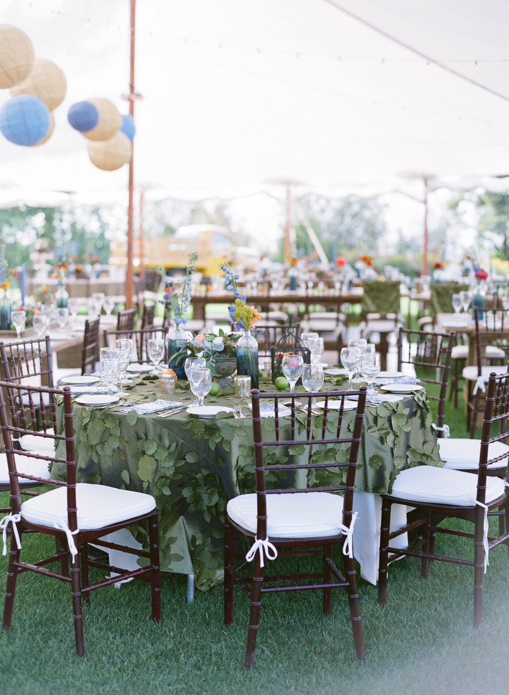 door county weddings with sail cloth tents