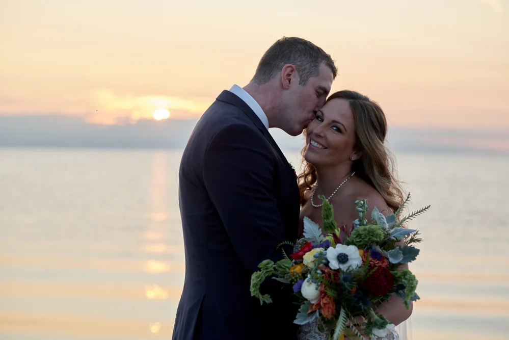 door county weddings sunset portraits
