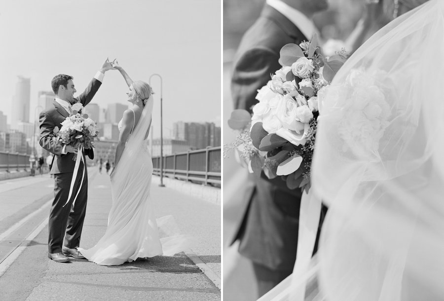 stone arch bridge minneapolis wedding portraits