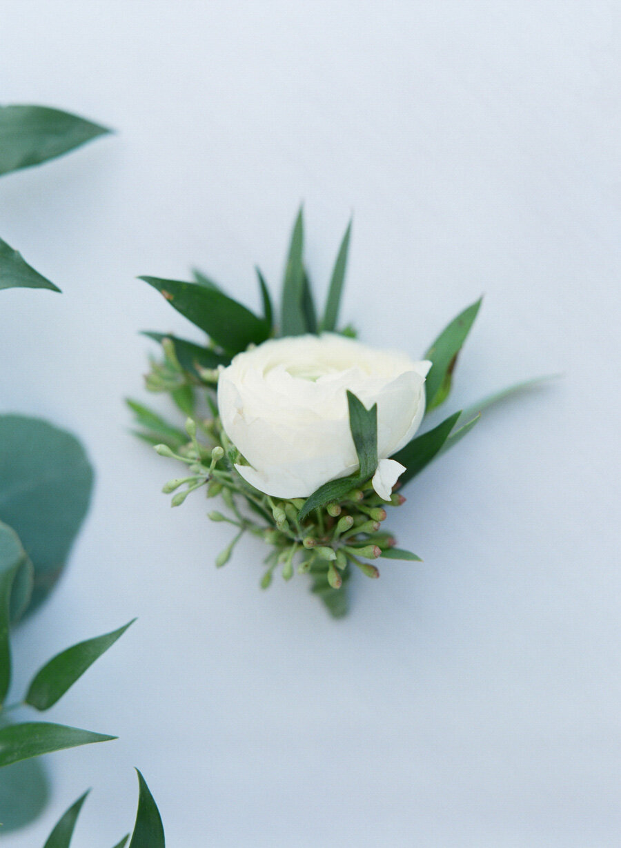 Boutonniere by Helene of Flora Flowershop in Door County