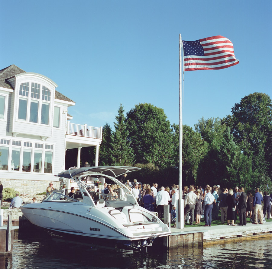 sister bay door county wedding cocktail hour