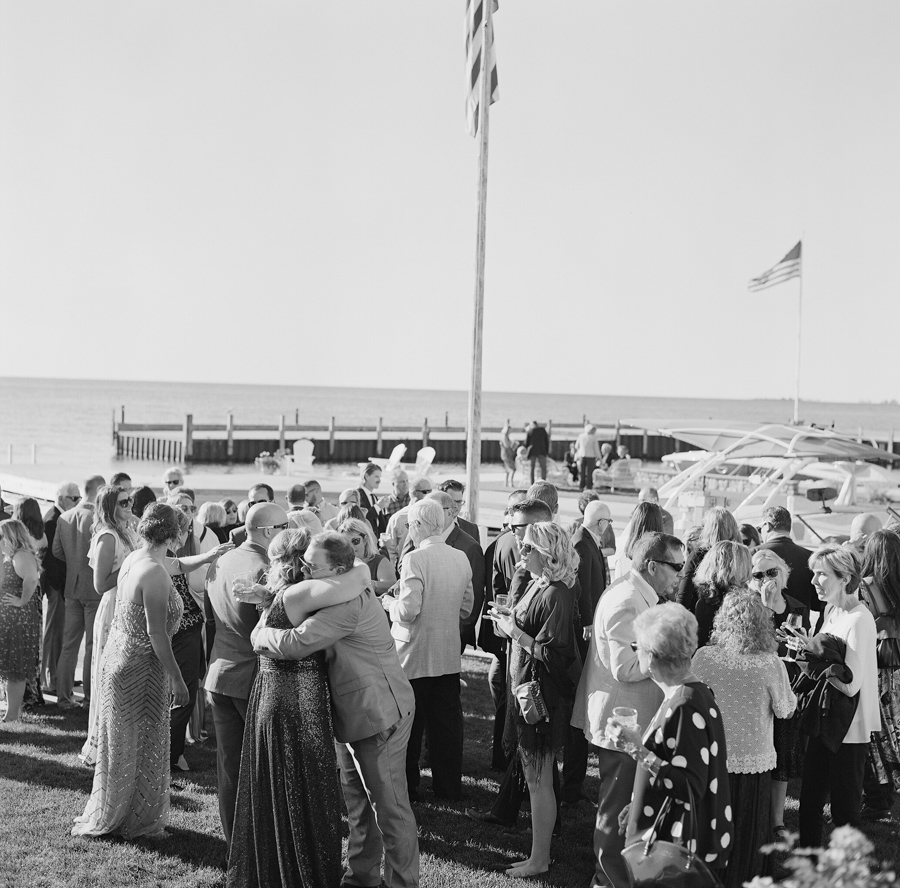 sister bay door county wedding cocktail hour