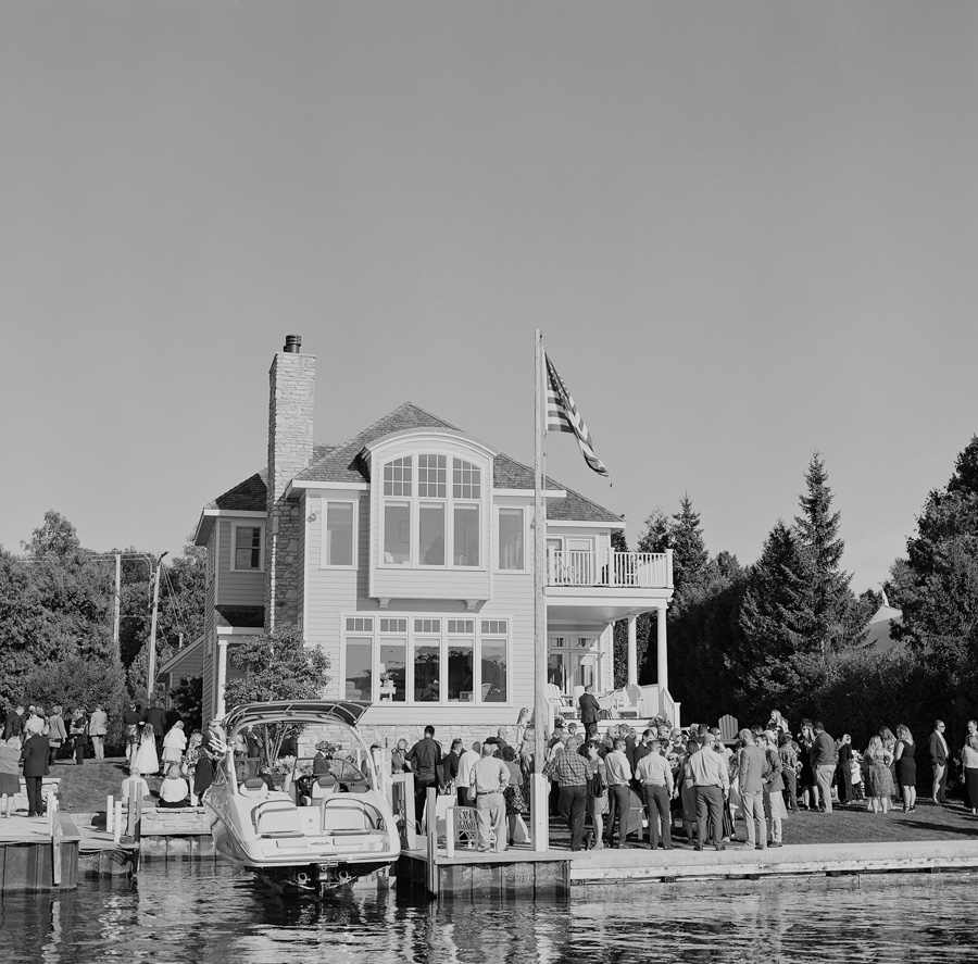 sister bay door county wedding cocktail hour