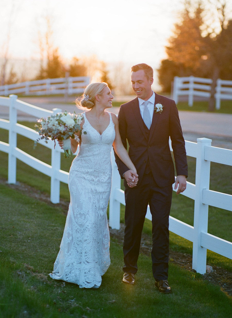 sunset portraits in door county