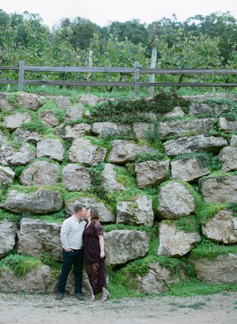  Winery engagement session in Madison, Wisconsin. 