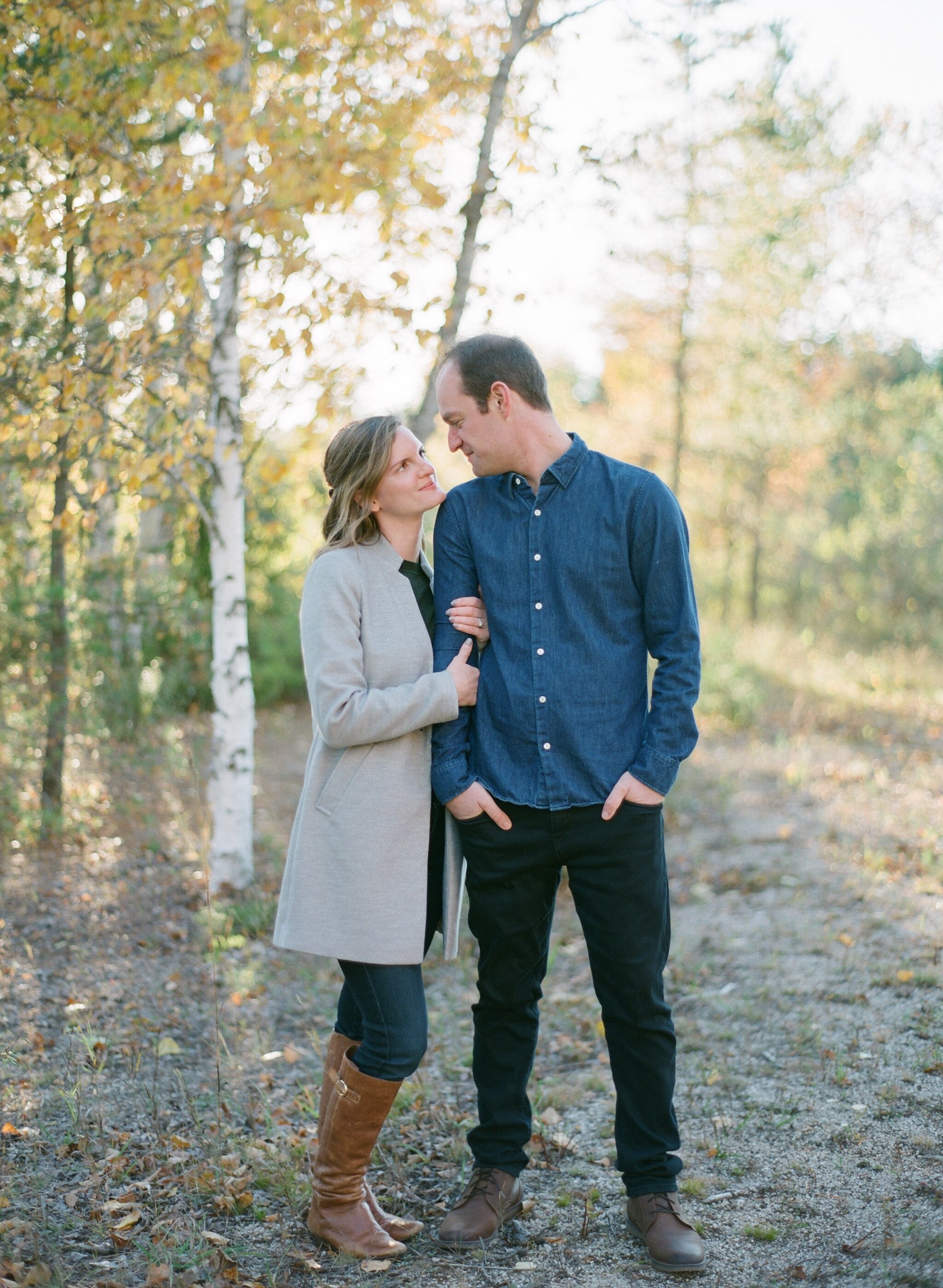 "engagement portraits in door county"