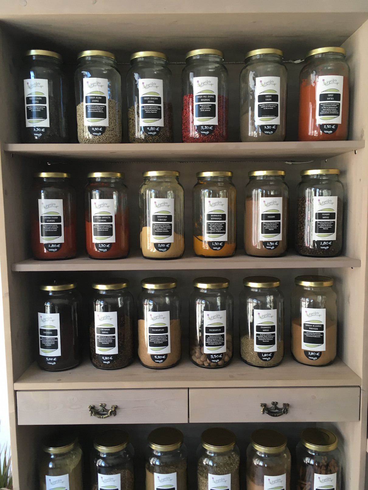 Ikarian spices at Throubi Ikaria