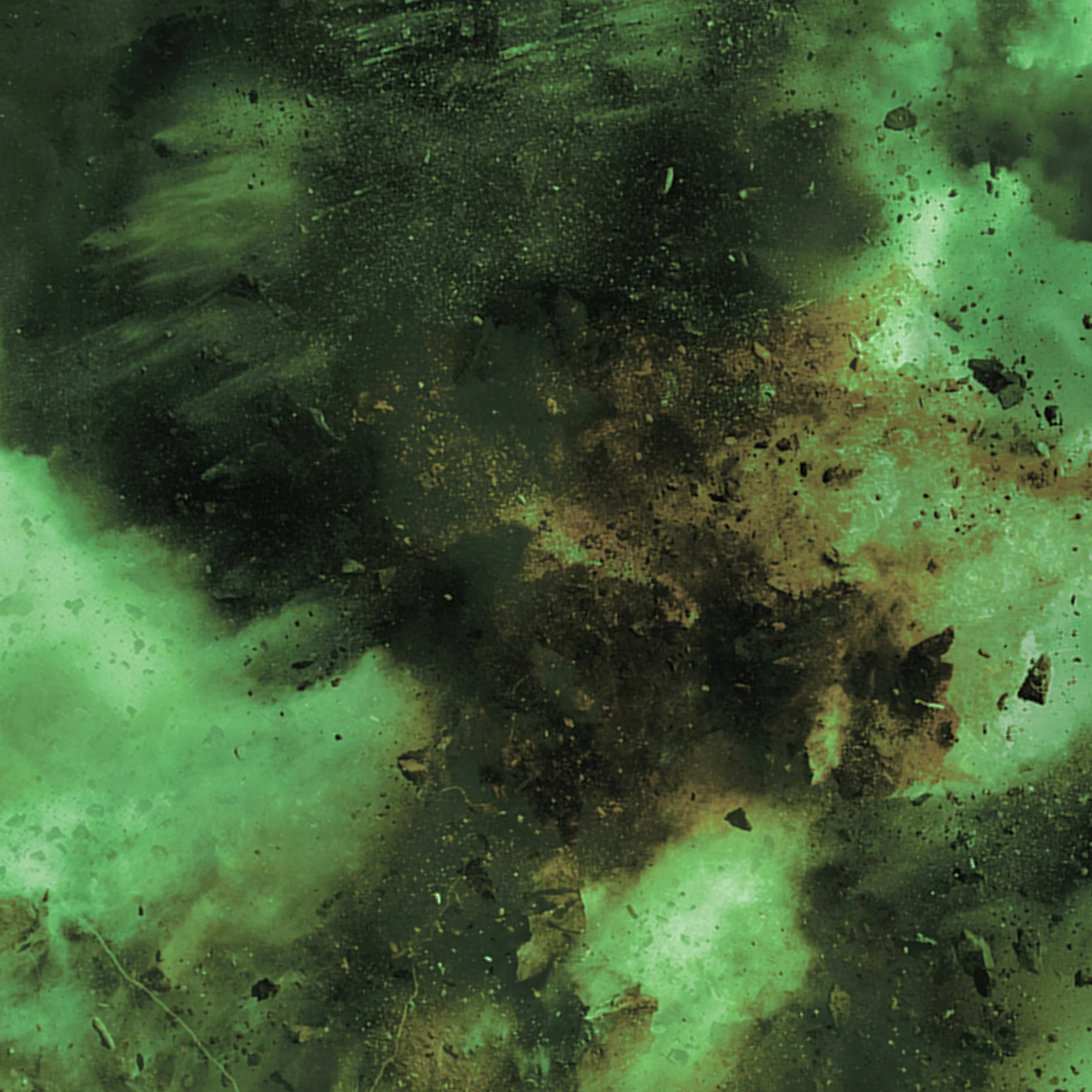 Deeper into Movies (Green), 2016 Digital collage from film stills and found images 18 x 18 inches Edition of 6