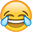 "Face with Tears of Joy" emoji. Oxford Dictionaries 2015 word-of-the-year