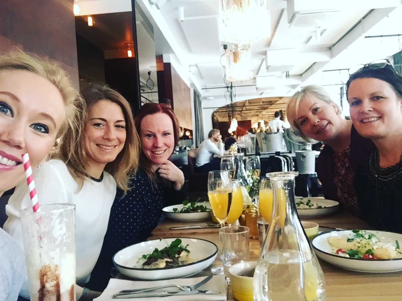 With Kristina, Anneli aka the choirs photographer, Lottis and Jenny. 
