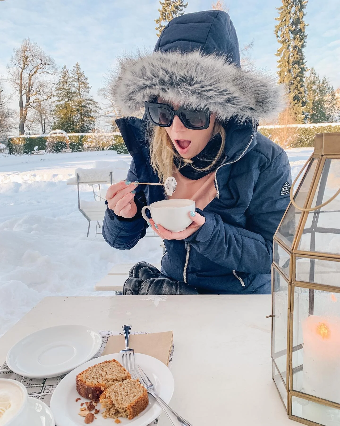 New kind of Saturday&rsquo;s 🍫🥛❄️☀️ #hotcocoa #winterwonderland