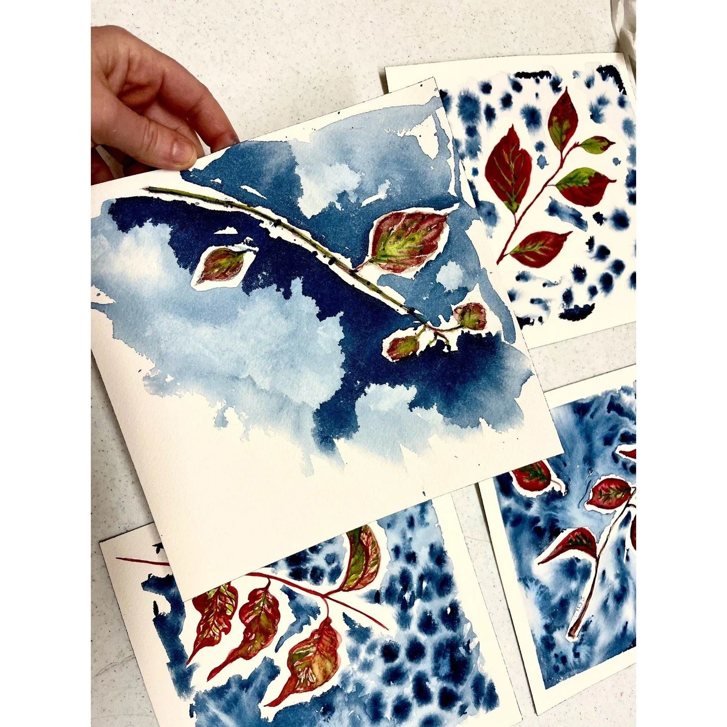 Water- you doing? 💦
Us? Oh nothing, just painting with Paula in Fall into Fall Watercolors 🎨🖌️ 
Students completed their third Watercolors session with Paula & these are the beautiful results! Nice work everyone! 
🎨Paula has another exciti