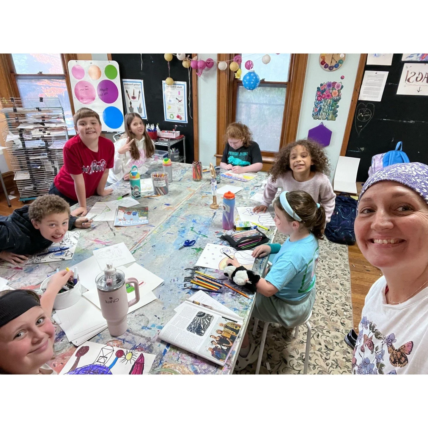 After School Art kiddos enjoyed art class with substitute, Ms. Dani! 😜 

🎨 We don't know if the kids or Ms. Dani had more fun with this lesson, but we do know that everyone had a blast exploring the arts! 

✨ After School Art is a fun and inspiring
