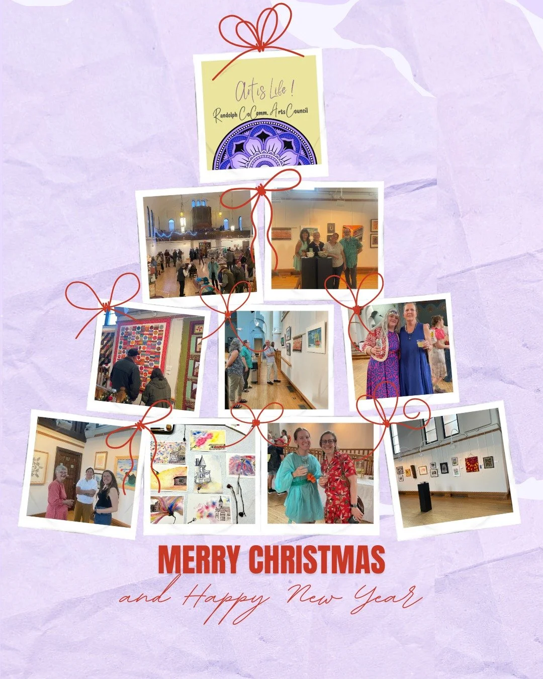 ✨🎄🎅 Merry Christmas to all who celebrate! 🎄🎅✨ 

We wish you and your loved ones a merry time full of peace, warmth, and happiness. 

*Reminder* The Arts Center will be closed for the holiday season so that our staff and volunteers may spend time 