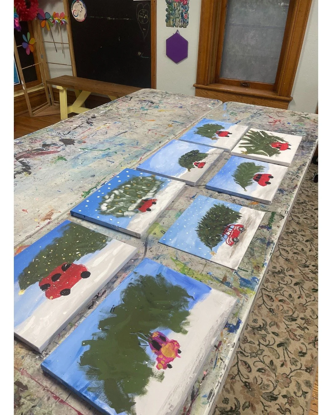 After School Art updates! 👩&zwj;🎨 🧑&zwj;🎨 🎨 

✨ For their first session of 2026, our After School Art students continued working on their acrylic painting project. Ms. Katie provided them with an excellent example for students to draw inspiratio