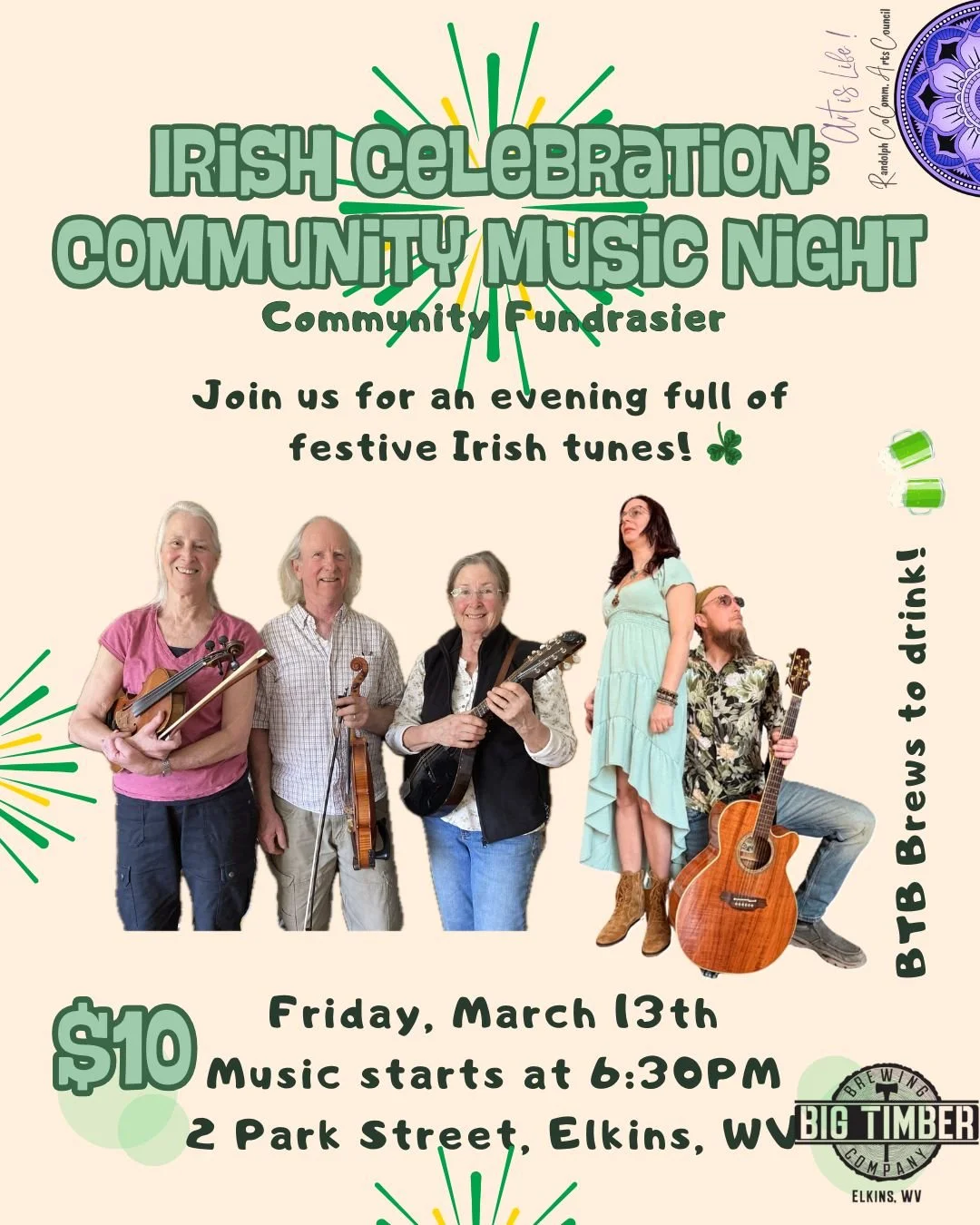 🎶🍀🚨TOMORROW🚨  Irish Celebration: Community Music Night! 🍀🎶 

 Celebrate St. Patrick&rsquo;s Day in true Irish fashion with festive music performed by local musicians! Gather with friends, family, and community for an unforgettable night of musi