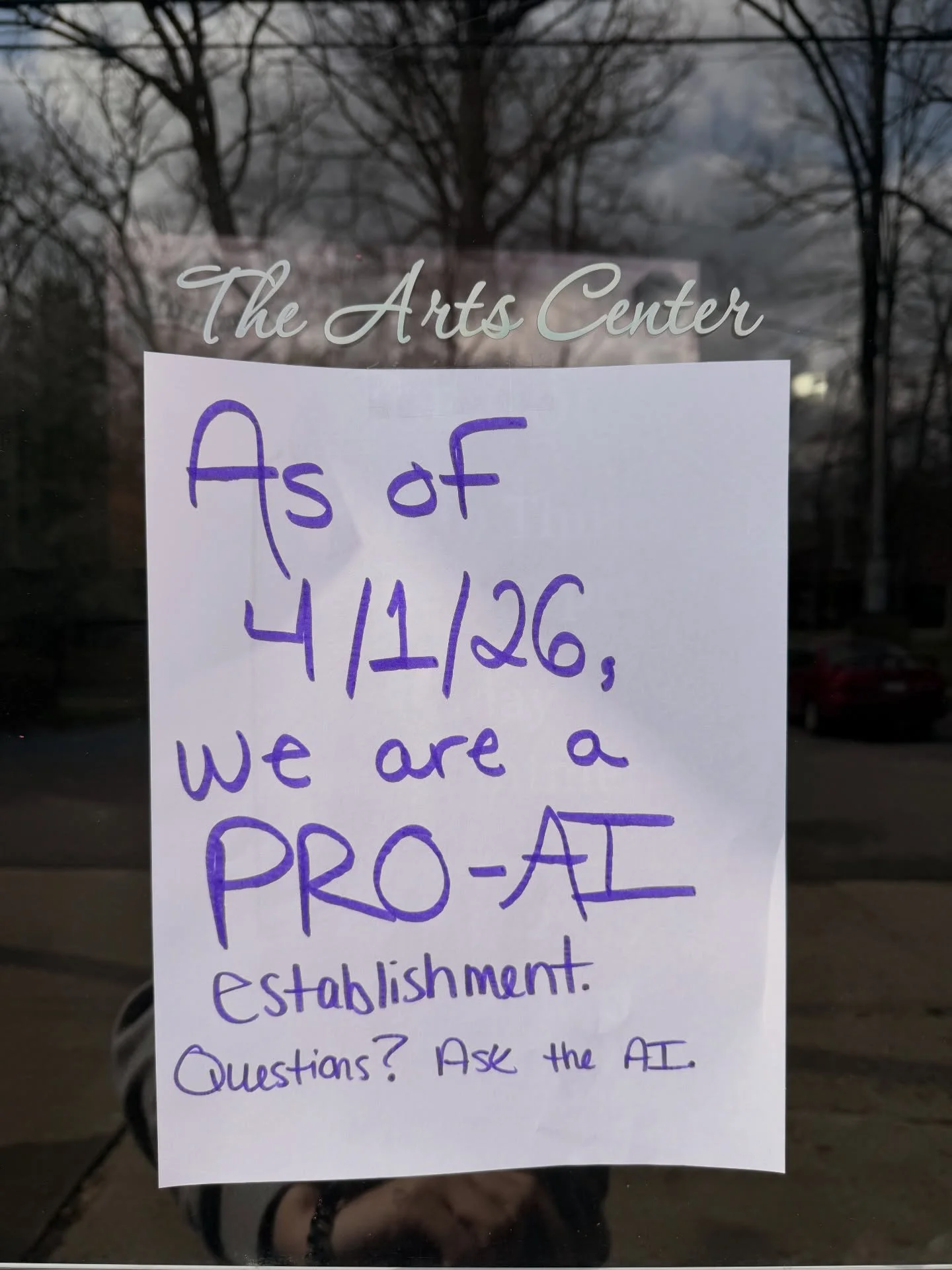 Yep! You heard it hear first. We love AI generated slo&mdash; oh sorry, art (still getting used to it, hehe). 🤩

All phone calls will be answered by an AI system with a courteous wait time of 2- 5 business days. 😊

Staff is being replaced by AI rob