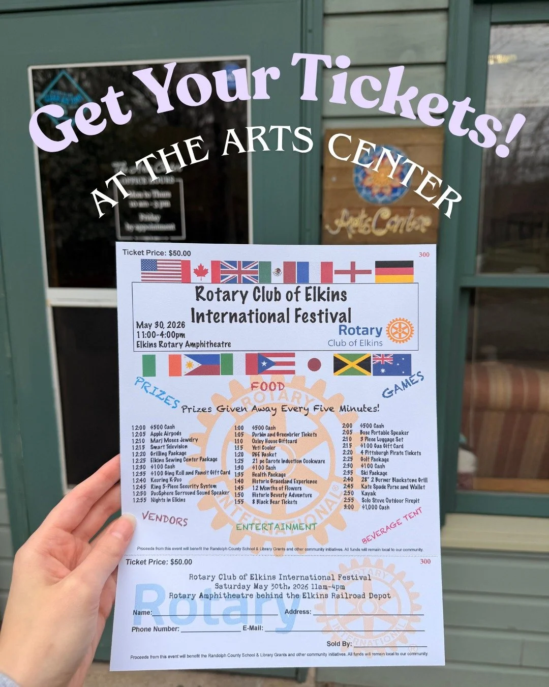 We are excited to announce that we are helping sell tickets to the Rotary Club of Elkins International Festival! 🤩🎫🎉 

What makes this festival so special? 👀 Aside from all of the excitement, ALL proceeds raised are invested into our local commun