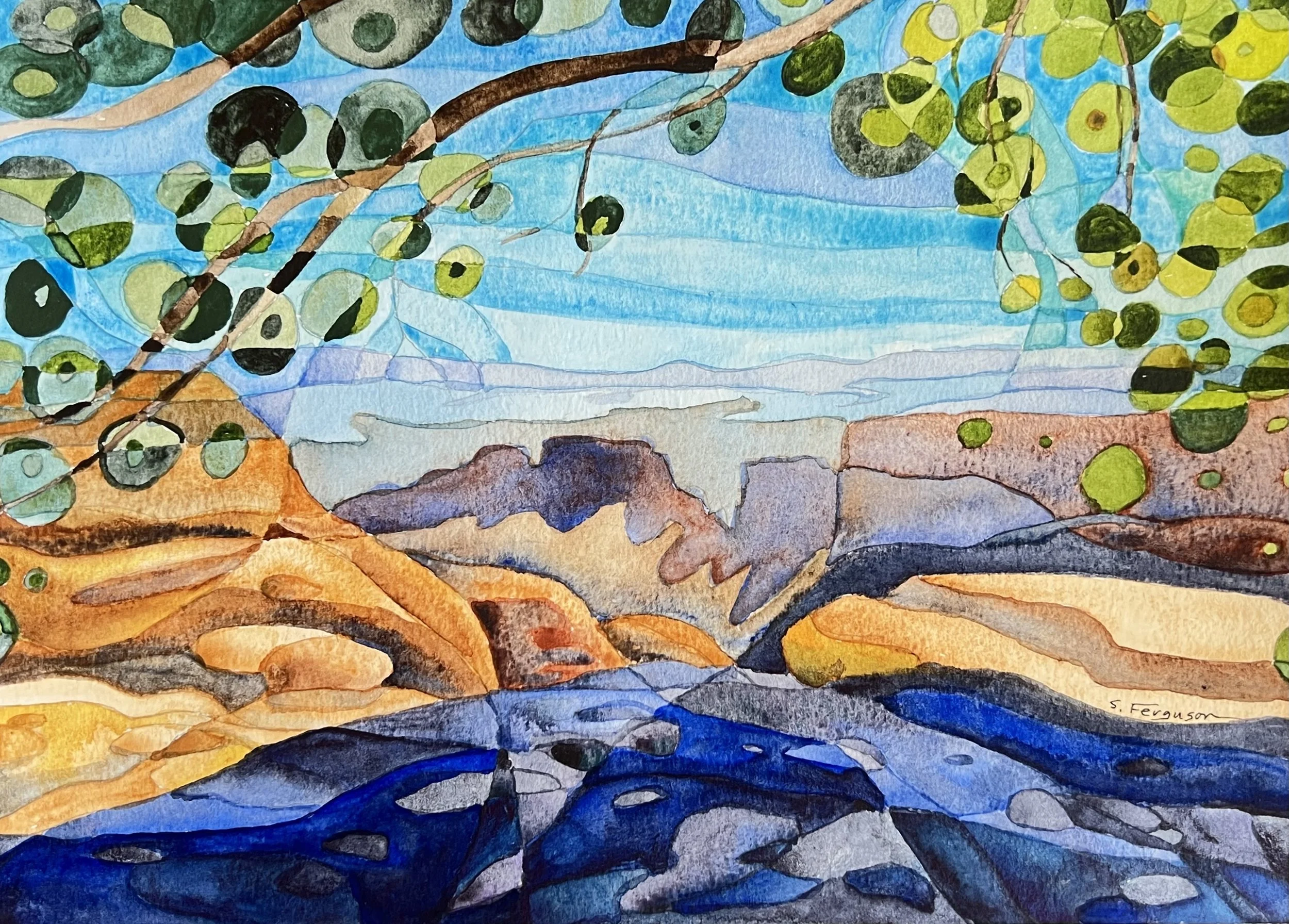 “Into the Light”, Watercolor