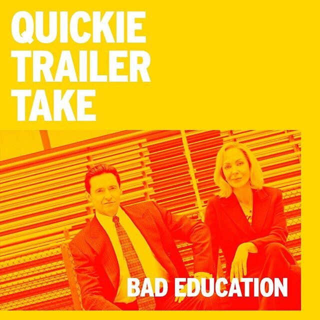 Quickie Trailer Take: #BadEducationHBO premieres tonight on @HBO and looks deliciously dark - like I, Tonya, with a dash of #Heathers. Jackman looks like he&rsquo;s flexing different muscles here (a gut?!) &amp; together both him &amp; (always &amp; 