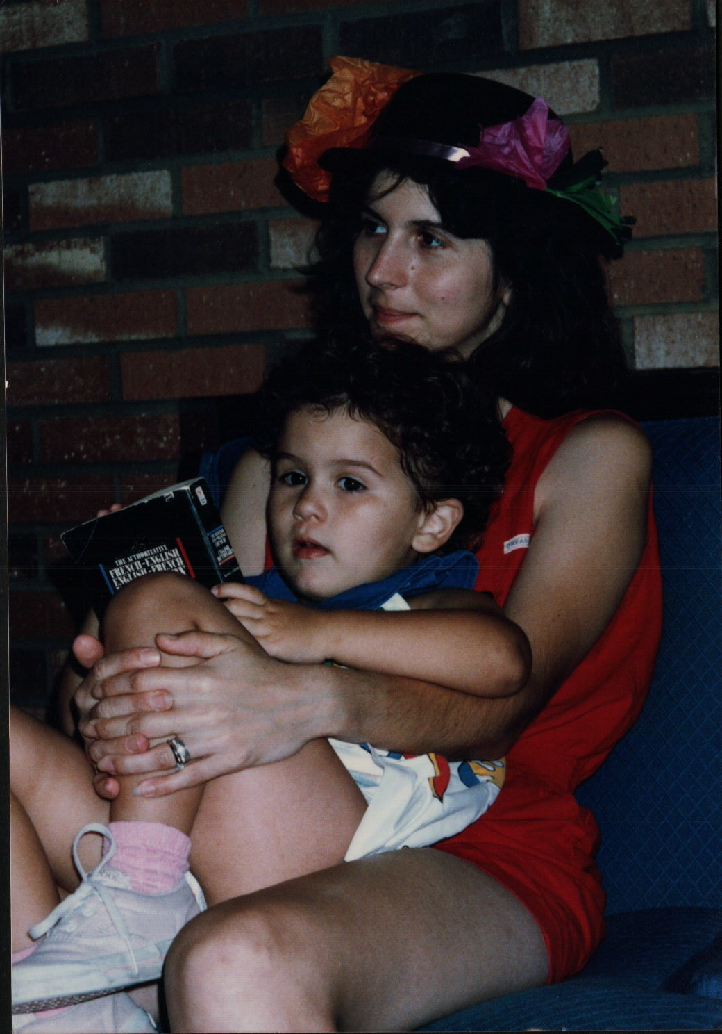After a crafts festival at Glen Echo Park (just to clarify that my mom doesn't wear hats like that on a regular basis). I can't explain the French-English dictionary.