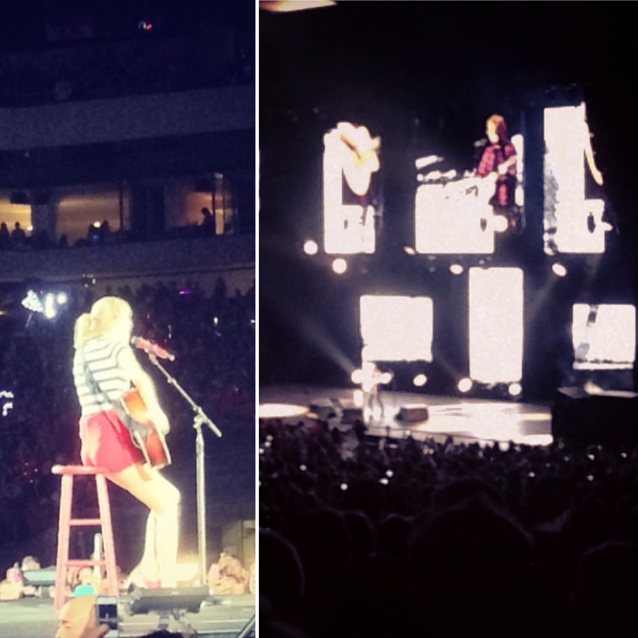 Taylor's RED tour in DC with Natalie and Ed's X tour in Boston with Whitney.