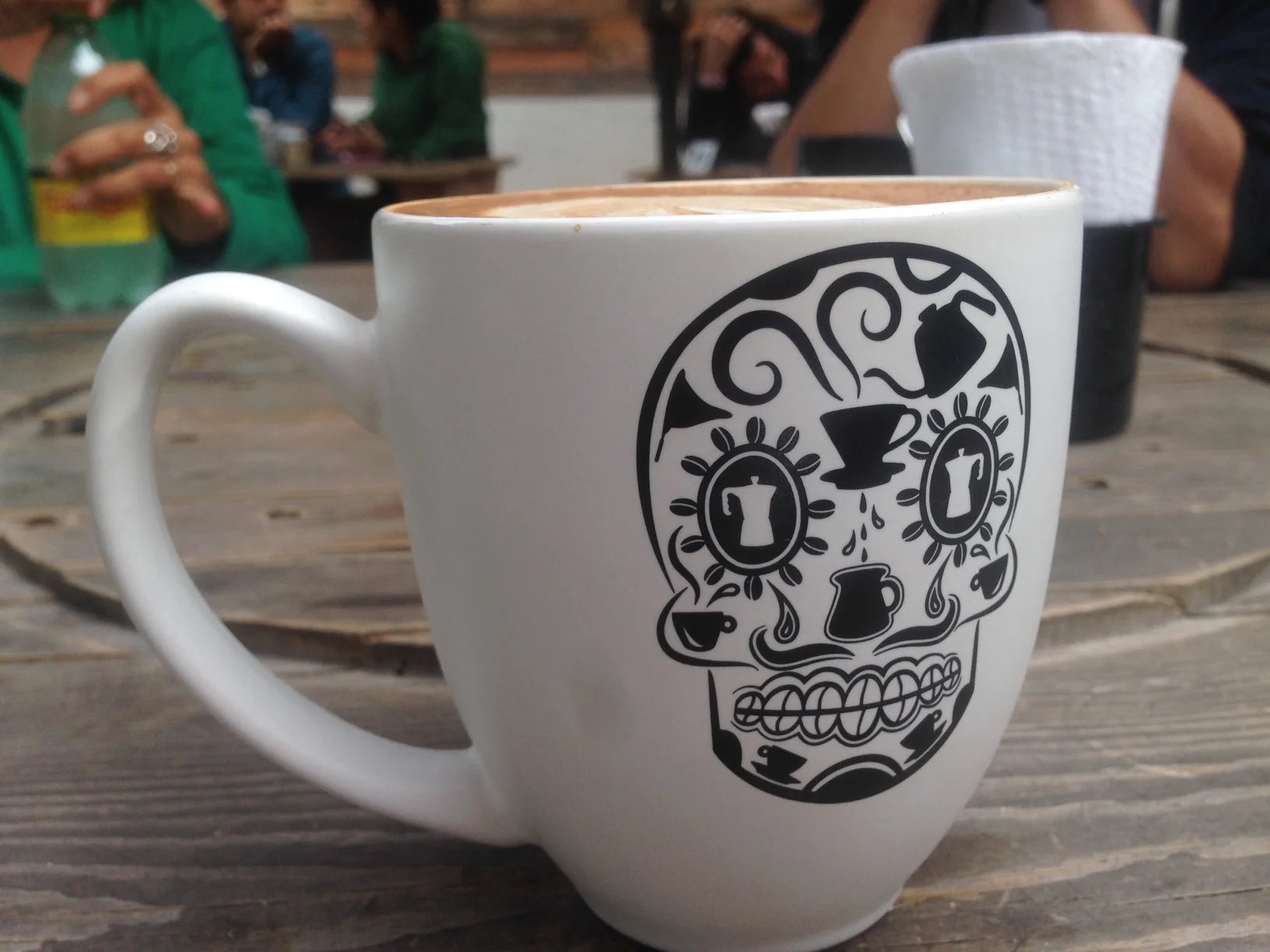 Love the logo at Doce Cuarenta, so much great Day of the Dead skull art in Baja. 
