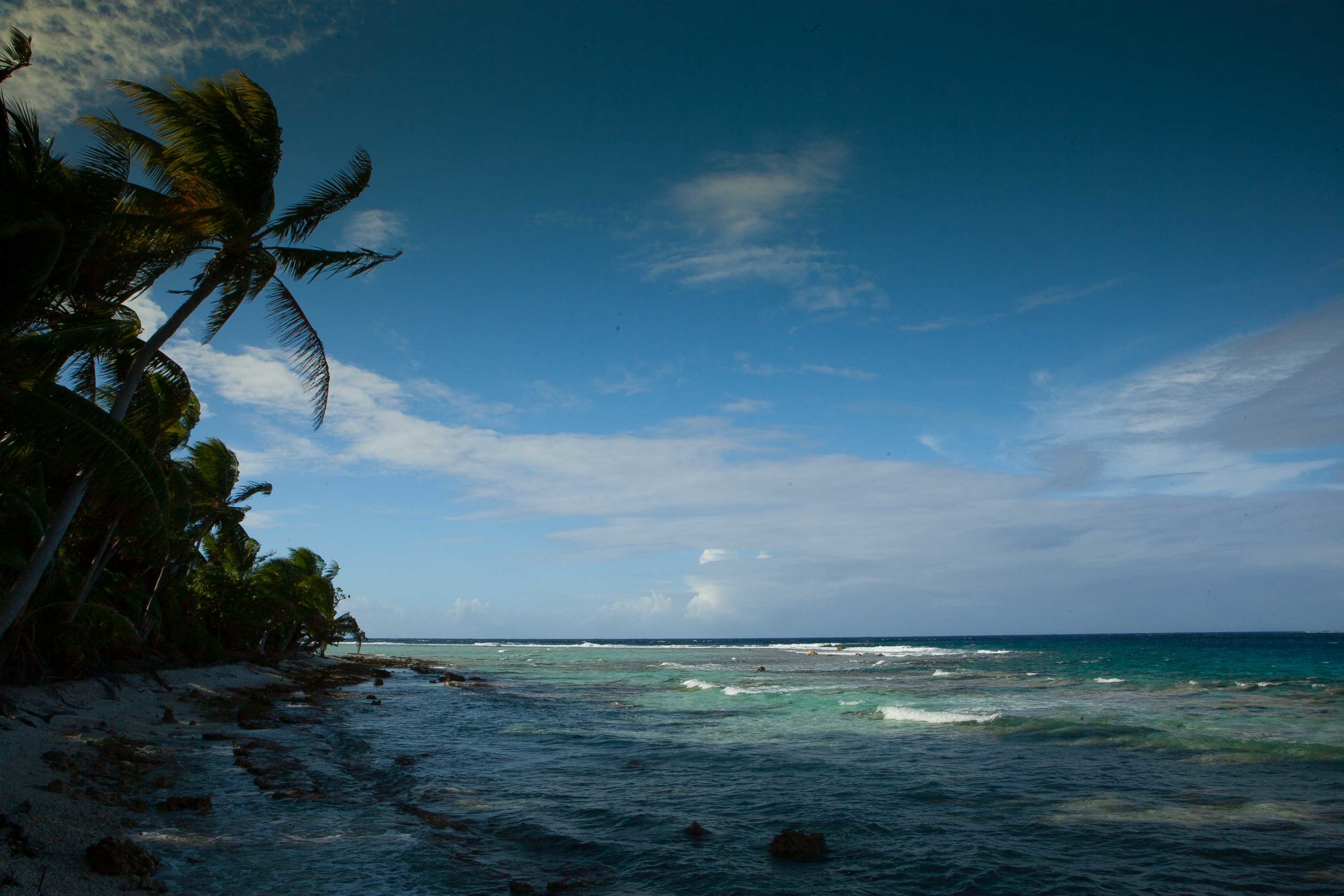 Looking northwest, Suwarrow, Cook Islands.