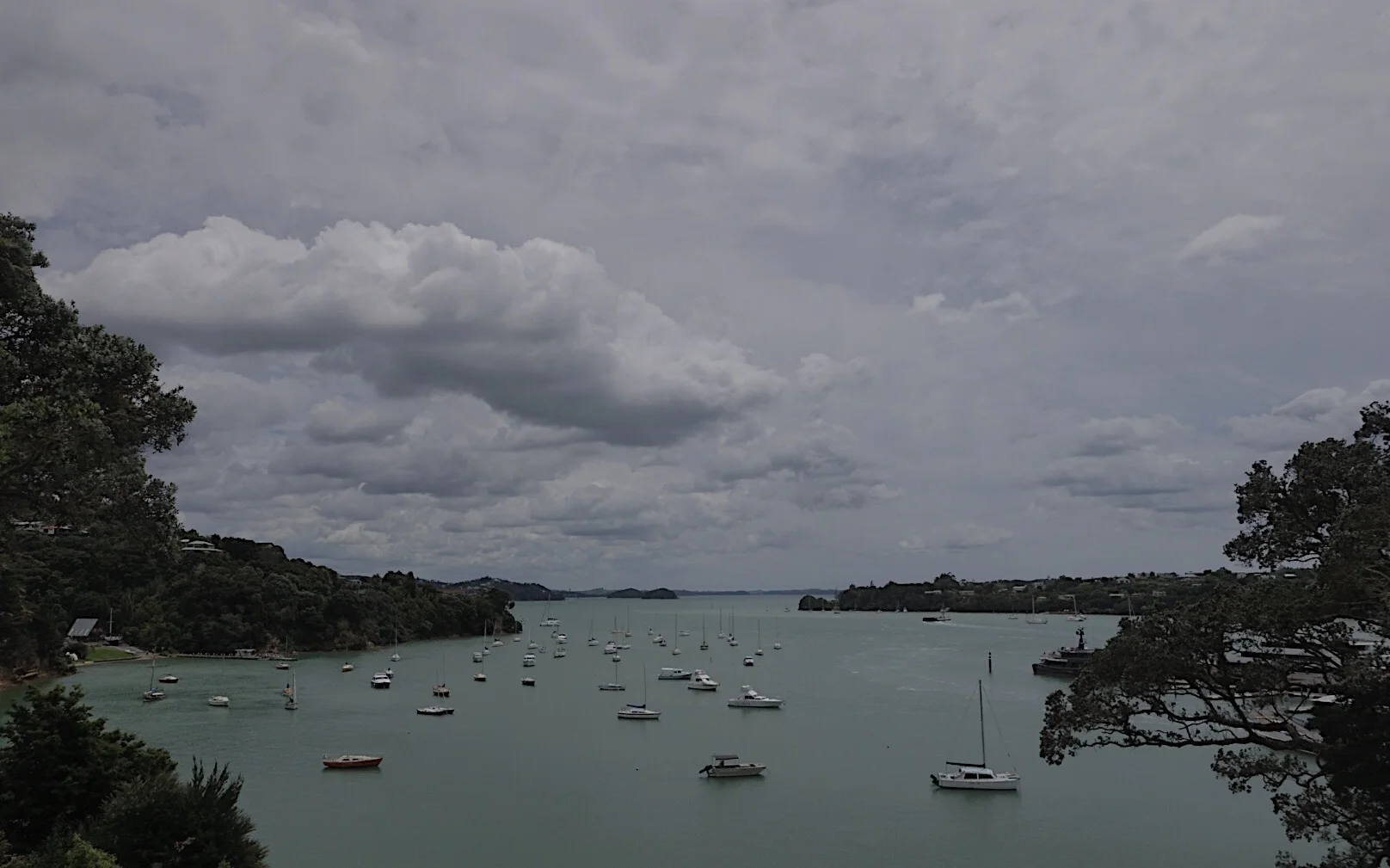 View from Opua hill looking out to the Bay of Islands.